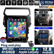 12.1" 64G Android Car Stereo Radio GPS Navi Carplay Player FM for Ford Explorer