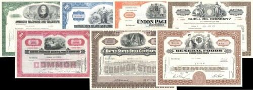 Collection of 75 American Great Corporations - Collection of Scripophily - Whole - Picture 1 of 1