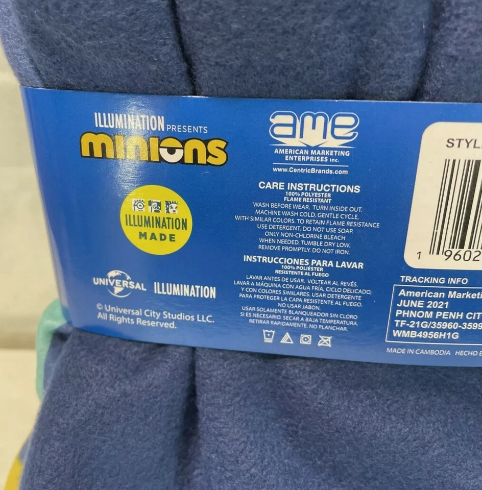 Conjunto de pijama Illumination Minions niño talla 4/5 2 piezas Bob Stuart Kevin mejor franela Foto 3 de 4