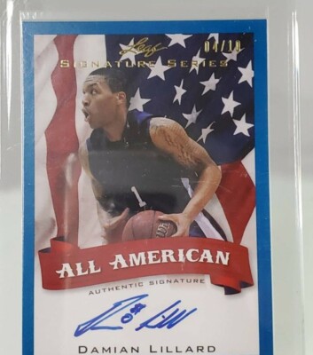 NBA Card Damian Lillard RC Auto /10 Rare