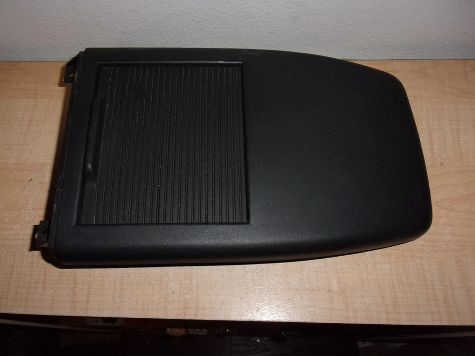 1992 93 94 1995 Ford Taurus Mercury Sable console central lixeira de armazenamento acabamento preto - Imagem 2 de 4