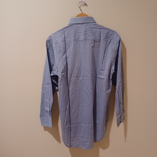 NWT Vintage Monsieur By Givenchy Button Up Shirt Blue Size 15 Career Work 90s - Picture 5 of 8