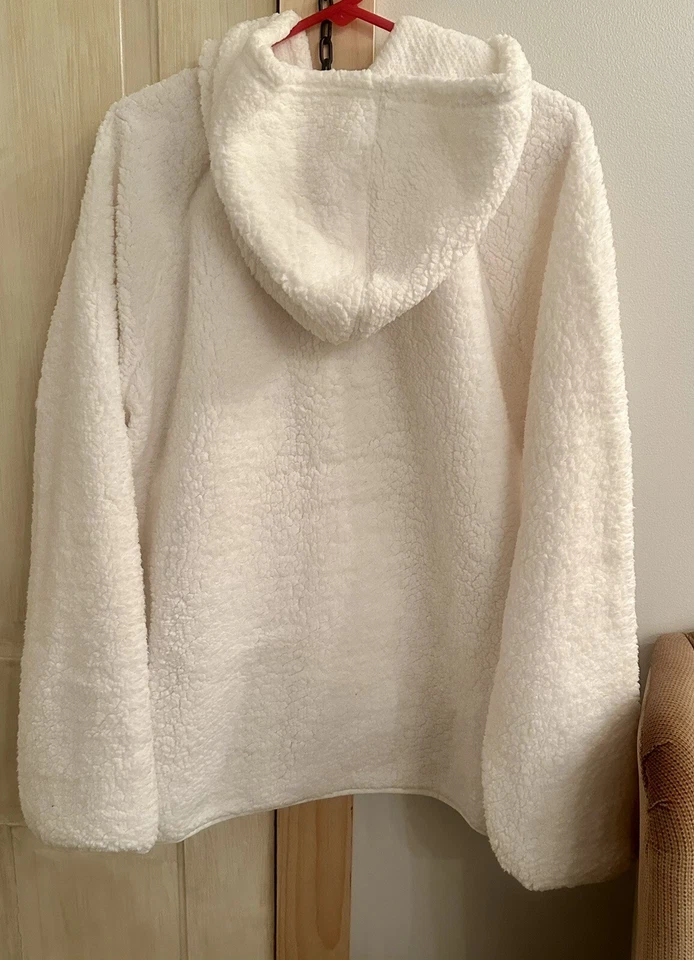 Xersion куртка женщин 1 X белый 1/4 молнии флис длинным рукавом пуловер - Изображение 2 из 4