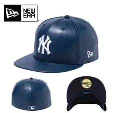 NEW ERA 59FIFTY Cap Apple Leather New York Yankees Navy MLB 13805064 JPN NEW