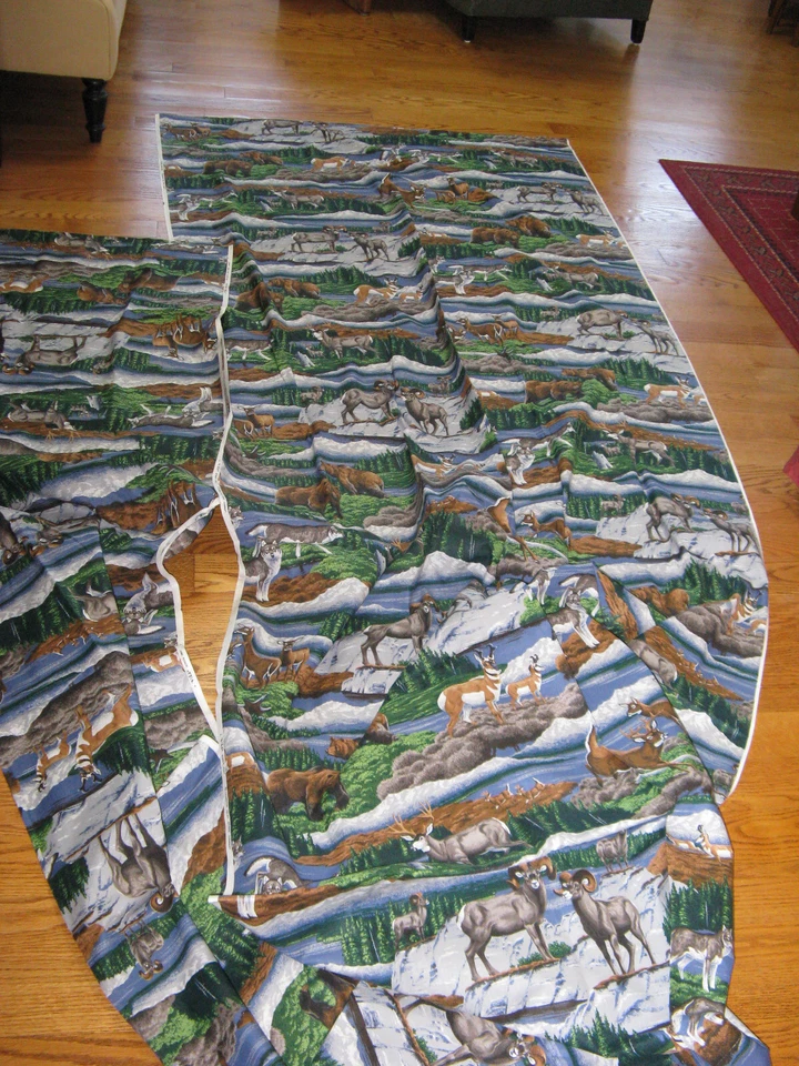 Raro estampado de algodón de vida silvestre de Alaska V.I.P. Tela Cranston 44" de ancho Foto 2 de 4