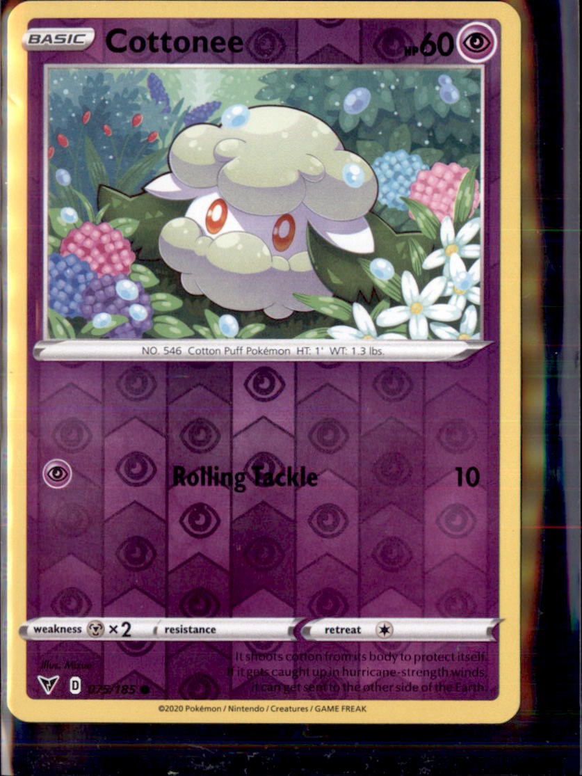 Pokemon Vivid Voltage 75/185 Cottonee CommonNon Holo 5 card lot