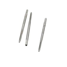 3pcs M2x0.4 Metric Tap Right Hand Straight Flute High Speed Steel M2 x 0.4 HSS
