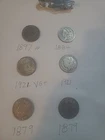 lot of 6 Morgan Silver Dollars Var Dates 1897 vg, 1884, 1921 Vg+, 1921, 1879 [2]