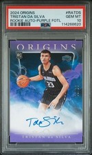 PSA 10 - 2024-25 Panini Origins FOTL Purple Rookie Auto /18 - Tristan Da Silva