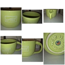 Stampin Up Large Jumbo Ceramic Lime Mug Soup Coffee Display Cup Demo Gift