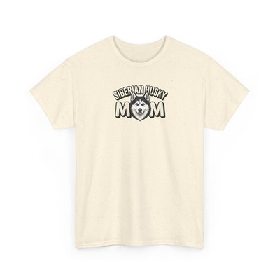 Siberian Husky Mom Graphic Tee - Cute Sled Dog Mother Gift for Her