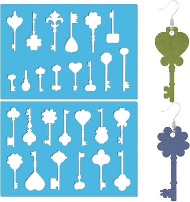 Key Stencils for Earrings and Jewelry Making - Reusable Acrylic Templates