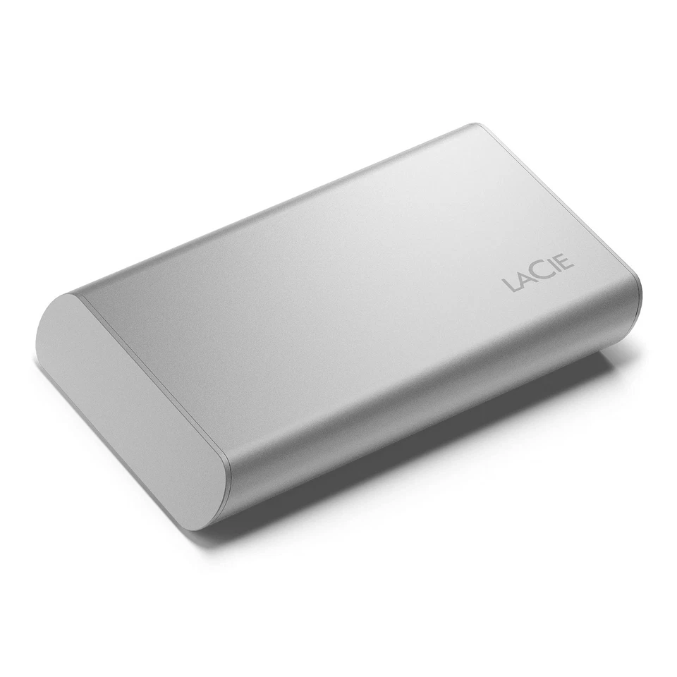 LaCie Portable SSD, 1TB, External SSD, USB-C, 2nd generation USB 3.2, speeds up