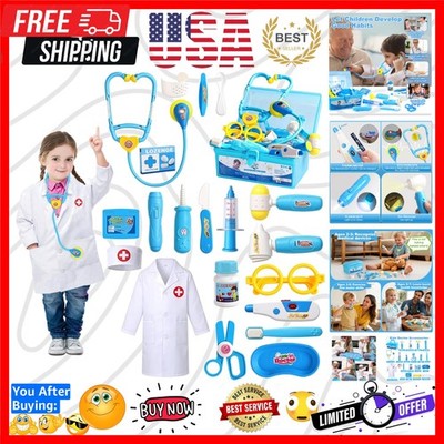 Doctor Kit for Toddlers 3-5 Dress Up Toys for 2 3 4 5  Old Girls Pretend Play...