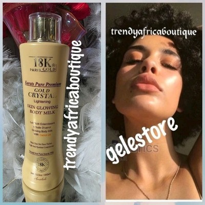 18k Pure Gold  Crystal Lightening & Skin GLOWING Carrot Body Milk X 1   