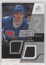 2008-09 SP Game Used Edition Authentic Fabrics Dual Peter Stastny #AF-SY HOF 2d8