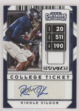 2020 Panini Contenders Draft Picks College Ticket Kindle Vildor #224 Auto 0q3
