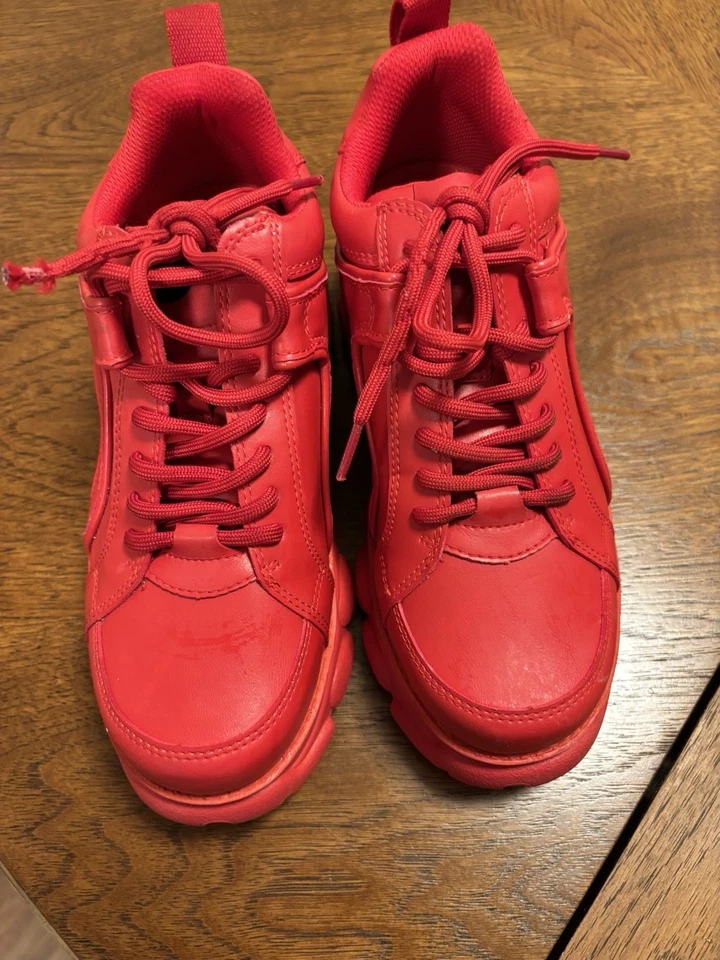 Zapatillas Buffalo London Clásicas Plataforma Rojo Mujer’s Talla 9 / EU 40 – Gruesas Foto 3 de 4