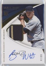 2018 Panini Immaculate Rookie 87/99 Brandon Woodruff #22 Patch Auto 2b5