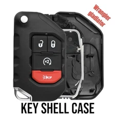 Keyless Smart Remote Key Shell Case fob for Jeep Wrangler Gldiator 2018-2024