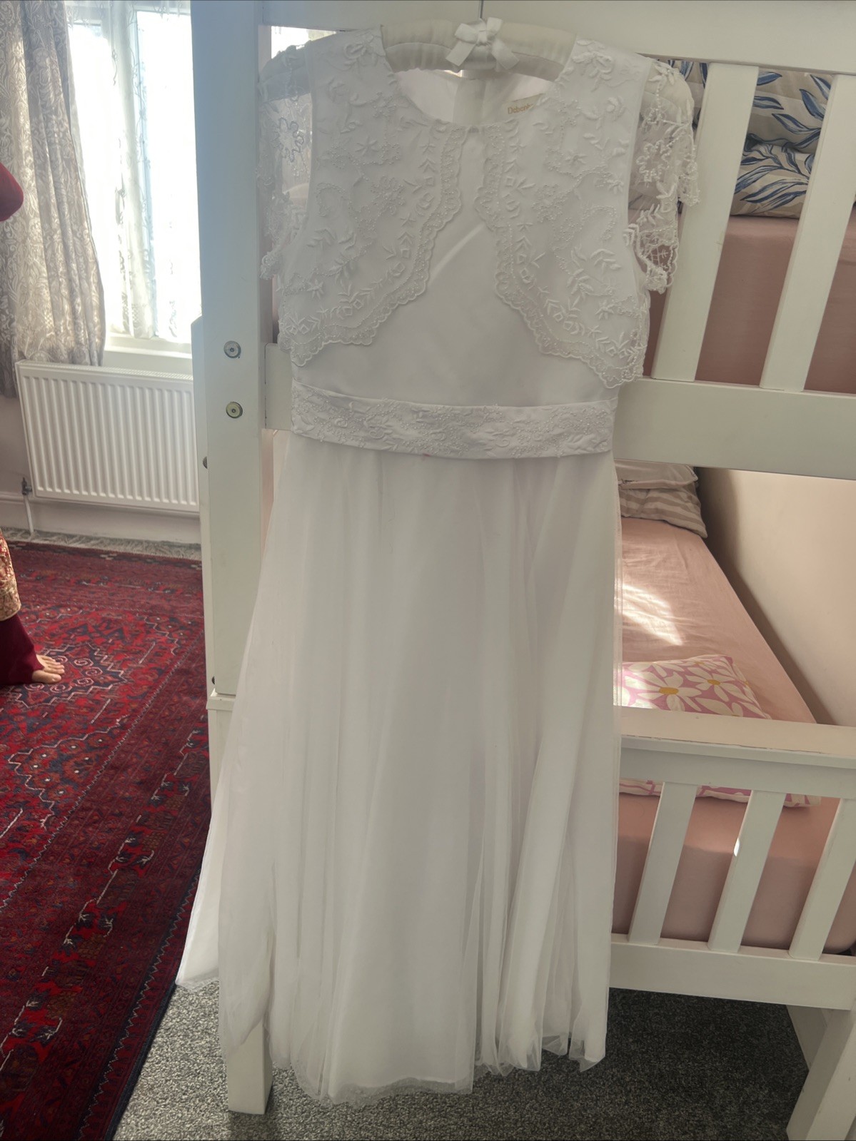 BHS Ivory Flower Girl Bridesmaid Dress Age 12 image 5