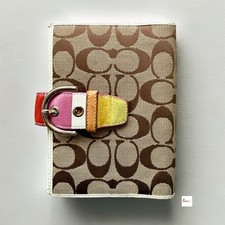 Coach Signature Canvas Y2K Limited Edition Spring 2004 Multicolor Notebook Cover