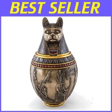 Bastet Cat Goddess Canopic Jar - Egyptian Mythology Figurine