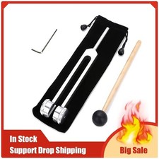 128Hz Healing Tuning Fork with Silicone Hammer Sound Therapy Musical Instrument