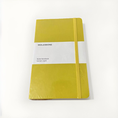 Moleskine linierter Notizblock fester Einband Journal Feldnotizen 21 x 13 cm gelb Buch