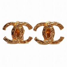 Chanel Coco Mark Earrings Women Gold One Size 663866