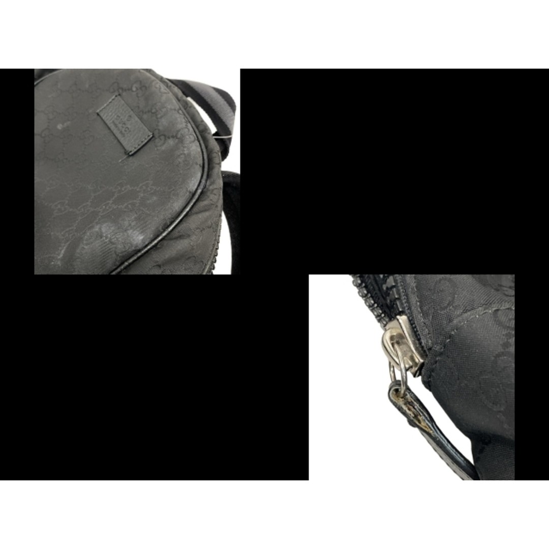 GUCCI GG Backpack Black Leather Used, Versatile & Stylish, 45cm H thumbnail 2