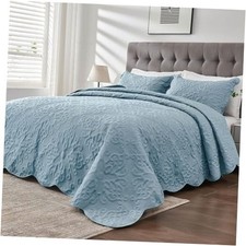 Oversized King Bedspreads 128x120 Extra Wide Oversized King 128x120 Spa Blue
