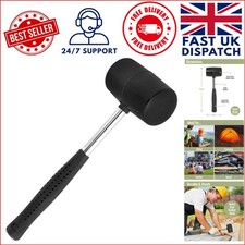 Lightweight 12oz Rubber Mallet with Sturdy Steel Handle for Camping Adventures