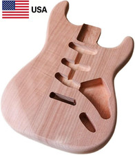 Electric Guitar Body for Fender Stratocaster Guitar Body Unfinished Mahogany DIY