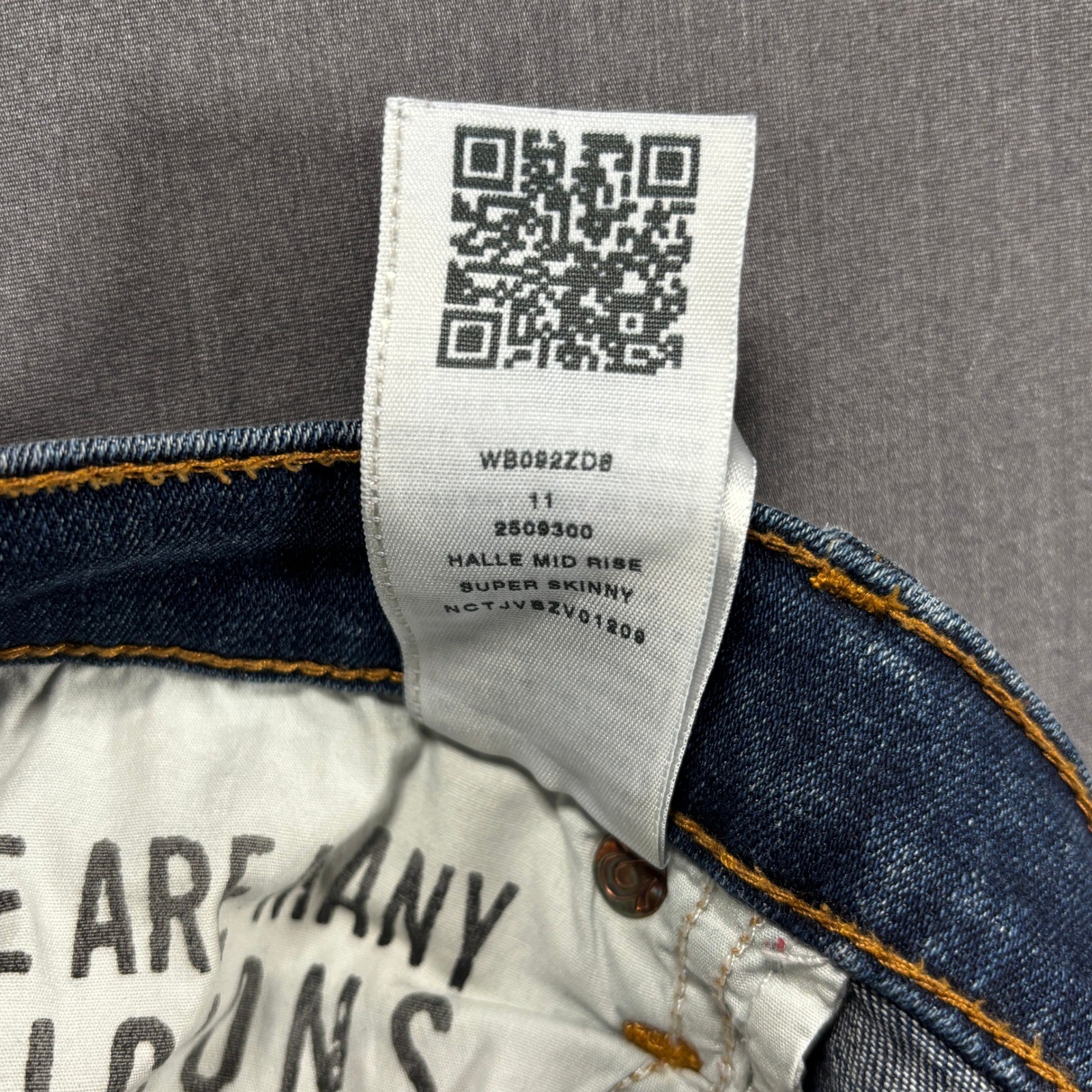 True Religion Halle Mid Rise Super Skinny Jeans Dark Wash Size 33 thumbnail 8