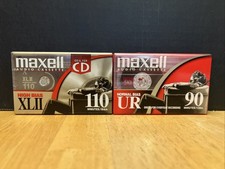 Maxell XLII 110 High Bias / UR 90 Normal Bias Blank Cassette Tapes New Sealed  