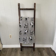 Berkshire Blanket  Home Co. Peanuts Snoopy Plush Throw Blanket Gray 63x41