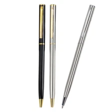 Twist Action Ballpoint Pen Office Signing Pen Write Smoohtly Signature Pen
