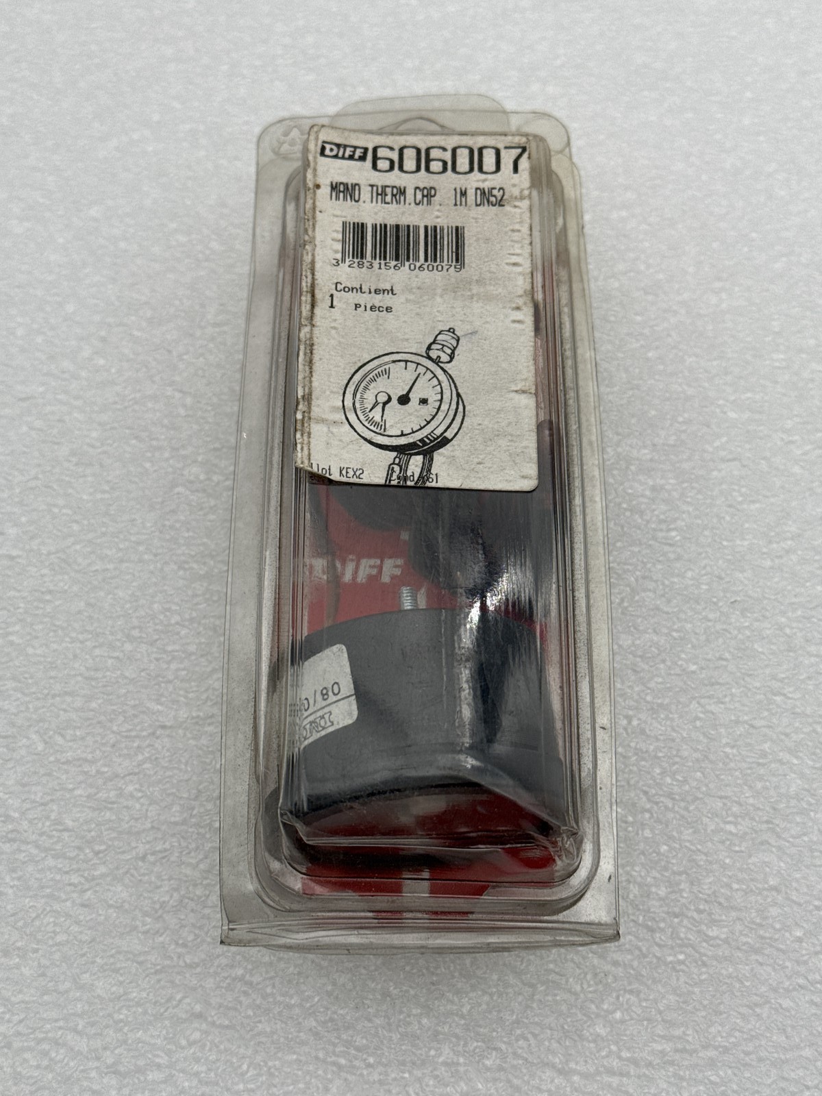 Manomètre thermique DN52 thermo-manomètre encastrable Diff 606007 capillaire 1M