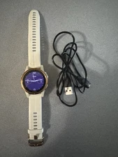 Garmin Fenix 5S Plus White with Carrara White Band Multisport GPS 010-01987-06 R