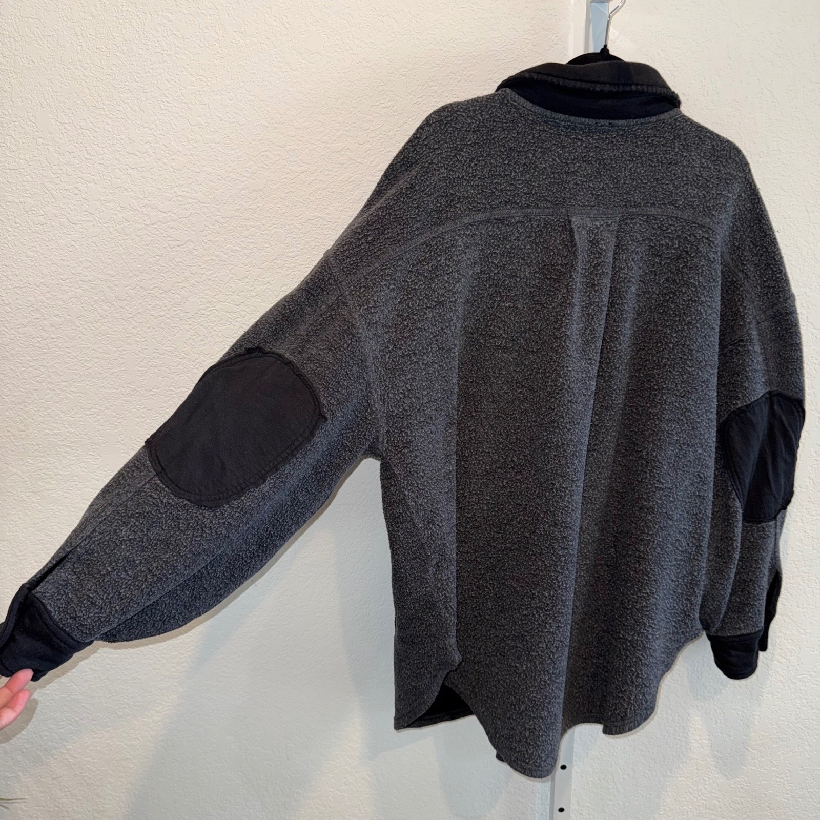 Free People Ruby Jacket Gray Button Front Utility… - image 10