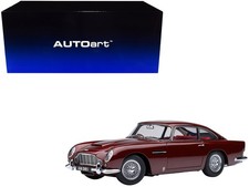 Aston Martin DB5 RHD Dubonnet Rosso Red Metallic 1/18 Model Car Autoart