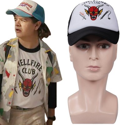 Stranger 5 Dustin Henderson Cosplay The Hellfire Club Hat Baseball CAP Accessory
