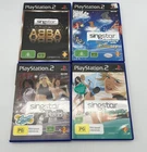 SingStar Game Bundle x 4 (Disney ABBA R&B Pop Hits) - Sony PlayStation 2 (PS2)