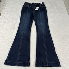 NEW Judy Blue Jeans Womens 9 29 Flare Carson City Front Seam High Rise Stretch