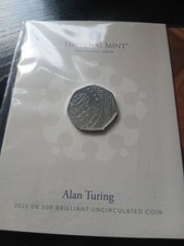 2022 Alan Turing 50p In Rm Pack Bunc Sealed