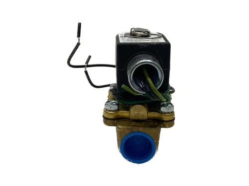 NOS Parker 110/120V N.C. 3/4” NPT 2-Way 150 PSi Max Brass Solenoid Valve 