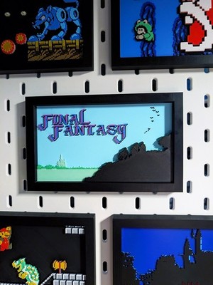 3d Printed Final Fantasy Wall Art Roughly 7 Inches Wide