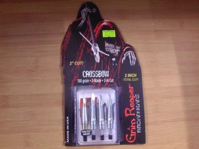 GRIM REAPER Grim Pro Series Crossbow Broadheads - 2.0 CUT - 150gr 2 BLADE 7622