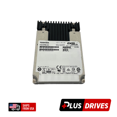 1.6TB PCIe 3.0 x 4 PX04PMB160 Toshiba 2.5" U.2 Enterprise NVMe SSD MLC